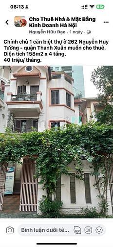 Hình ảnh Cho thuê MBKD phố Đỗ Quang Lô góc 90m2
