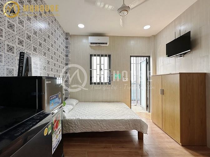 Hình ảnh 🍓NEW Studio Bancol Máy Giặt Riêng - Toà Thang Máy Full Nội Thất Có TV