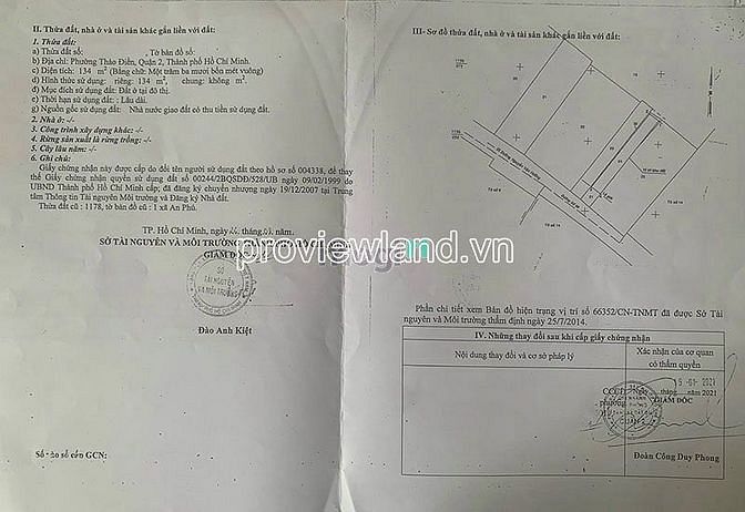 Hình ảnh Bán lô đất lớn Thảo Điền, 1280m2 đất thổ cư, ngang 30m, sổ hồng