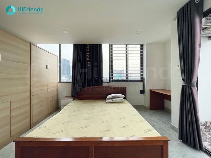 Hình ảnh Studio tách bếp có máy giặt riêng full nội thất có balcon