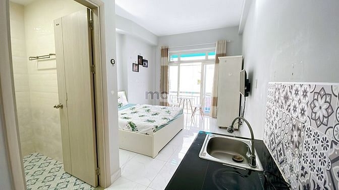 Hình ảnh Studio GIÁ TỐT_Balcon sáng_Gần CV Lê Thị Riêng, CĐ Lý Tự Trọng