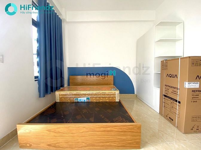 Hình ảnh Một căn phòng Studio mới xây với đầy đủ nội thất và có ban công