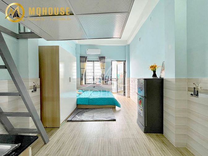 Hình ảnh Duplex ban công full nội thất, phòng rộng giá hạt dẻ gần Đầm Sen