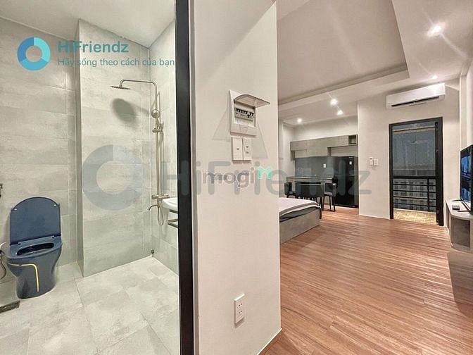 Hình ảnh Căn Hộ Tone Trầm NT Cao Cấp Có Ban Công Thoáng Mát Bảo Vệ An Ninh