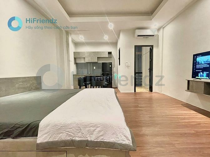 Hình ảnh Căn Hộ Tone Trầm NT Cao Cấp Có Ban Công Thoáng Mát Bảo Vệ An Ninh
