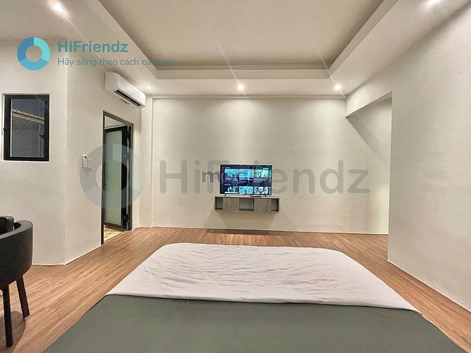 Hình ảnh Căn Hộ Tone Trầm NT Cao Cấp Có Ban Công Thoáng Mát Bảo Vệ An Ninh
