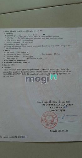 Hình ảnh Bán đất thổ cư 1 xẹt làng tăng phú. P TĂNG NHƠN PHÚ A.Q9