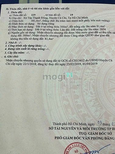 Hình ảnh Bán 381m2 đất có 300m2 thổ cư. 1/ Nguyễn Thị Dưỡng. Giá 3,950 tỷ