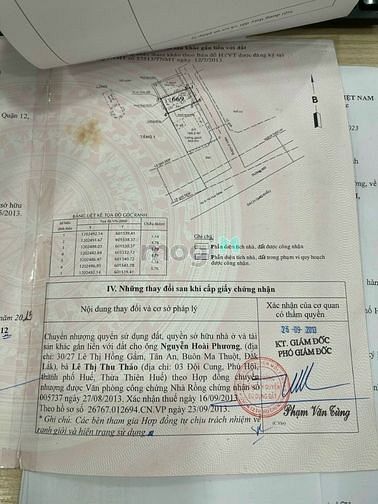 Hình ảnh Đất chính chủ quận 12 gần chợ cầu đồng ngã tư ga.