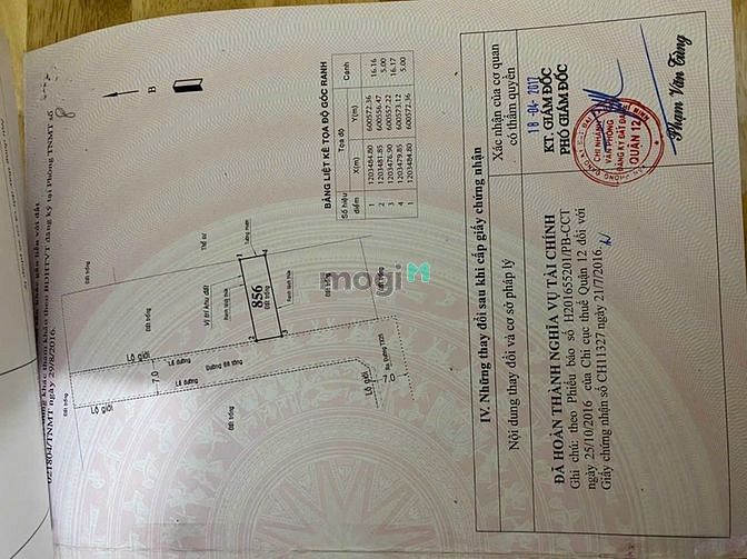 Hình ảnh Bán đất chỉnh chủ quận 12 có sổ hồng riêng đường 7m