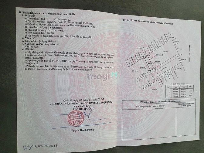 Hình ảnh Bán đất chính chủ gần chợ cầu đồng quận 12