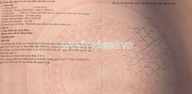 Hình ảnh Bán 2 lô đất đất Thảo Điền, Thủ Đức, tổng DT 470.8m2 đất, vị trí VIP