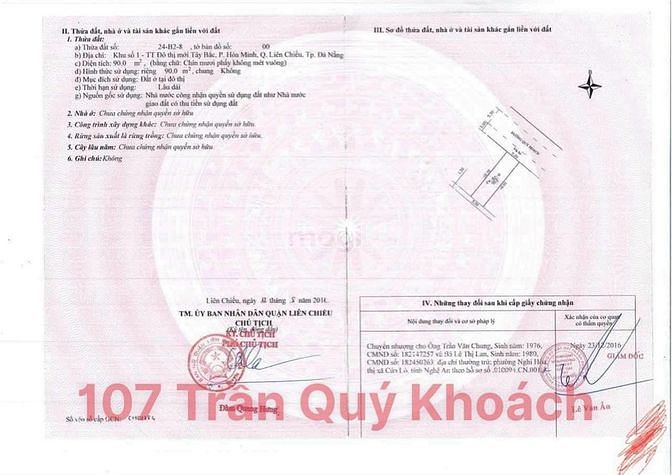 Hình ảnh Bán đất đường Trần Quý Khoách giá rẻ nhất thị trường
