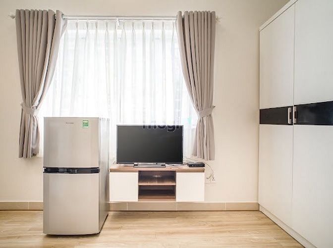 Hình ảnh Studio Hoàng Sa Q1, Gần CĐ Du Lịch SG, Cửa Sổ, Tách Bếp