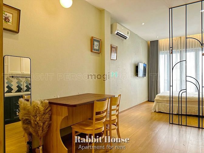 Hình ảnh Studio Ban Công Siêu Thoáng Full Nội Thất Hiện Đại Gần Cầu Công Lý