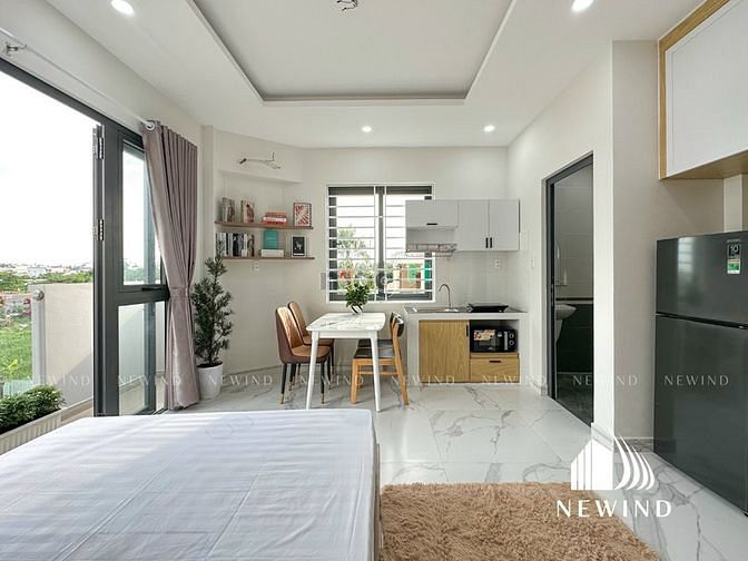 Hình ảnh Studio ban công giá rẻ ngay Him Lam, tầng cao view đẹp