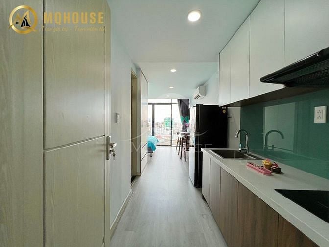 Hình ảnh Studio ban công full nội thất, sảnh lễ tân, bảo vệ 24/7, siêu an ninh