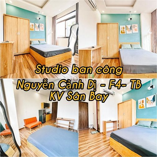 Hình ảnh Phòng Studio Cửa Sổ Lớn - Gần CV Hoàng Văn Thụ - KV sân Bay - Tân Bình