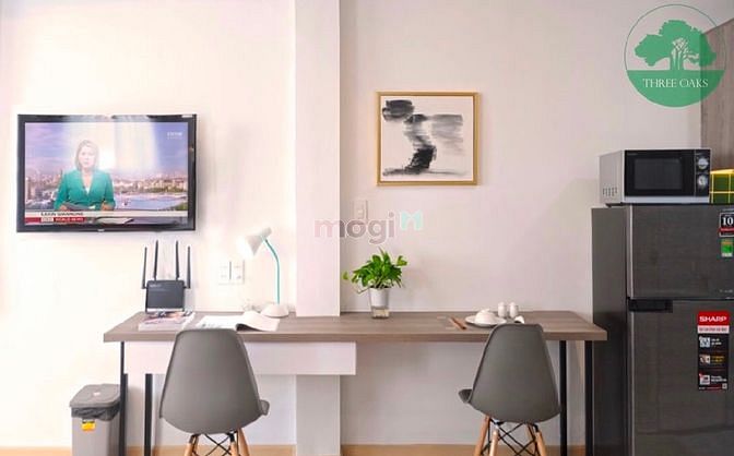 Hình ảnh Cho thuê Studio ban công thoáng mát full nội thất ở CMT8 QTB