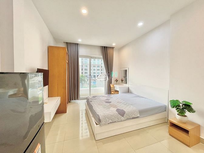 Hình ảnh 🌽💥Studio Ban công Nhà mới - Full nội thất 100%👉Nguyễn Hữu Cảnh