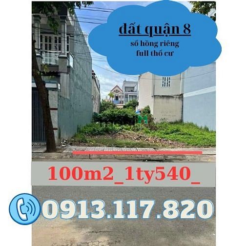 Hình ảnh Bán đất kdc Quận 8 TpHcm giá rẻ