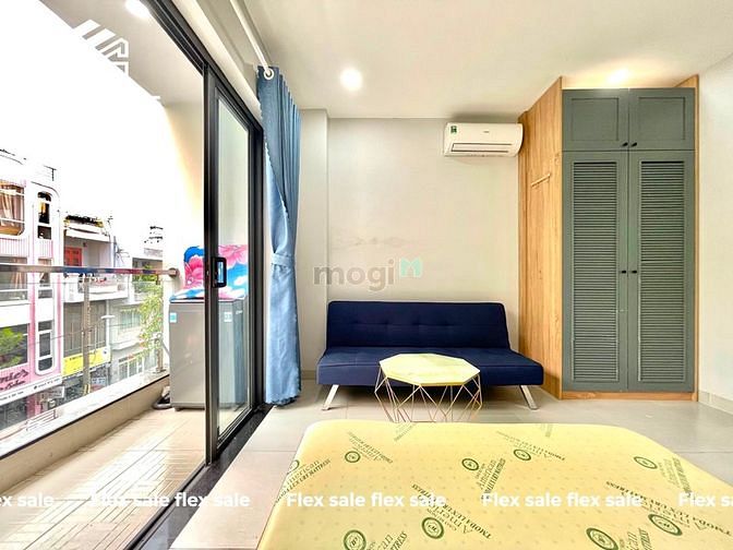 Hình ảnh Căn Hộ Ban Cong 30M2 Tách Bếp Cạnh Hutech MáyGiặt Riêng Full NThat