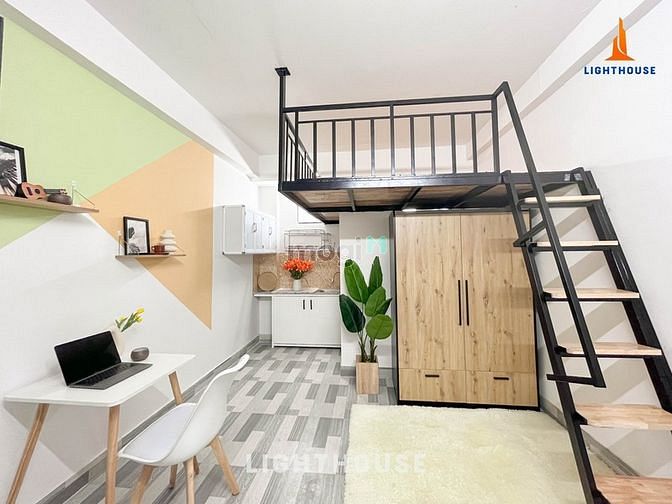 Hình ảnh Duplex nội thất full có thang máy gần ngã tư ga
