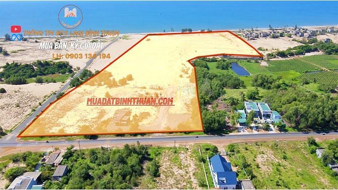 Hình ảnh Bán 10,2ha đất góc 2 mặt tiền Hùng Vương La Gi, mặt biển hơn 200m