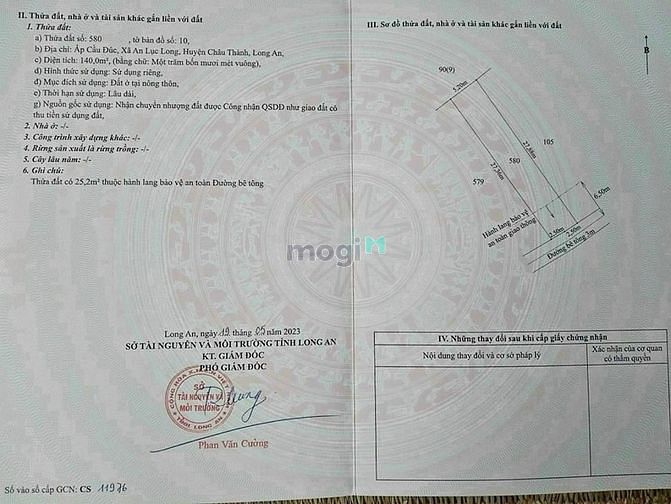 Hình ảnh Chính chủ bán Đất Thổ Rẻ Châu Thành, Long An