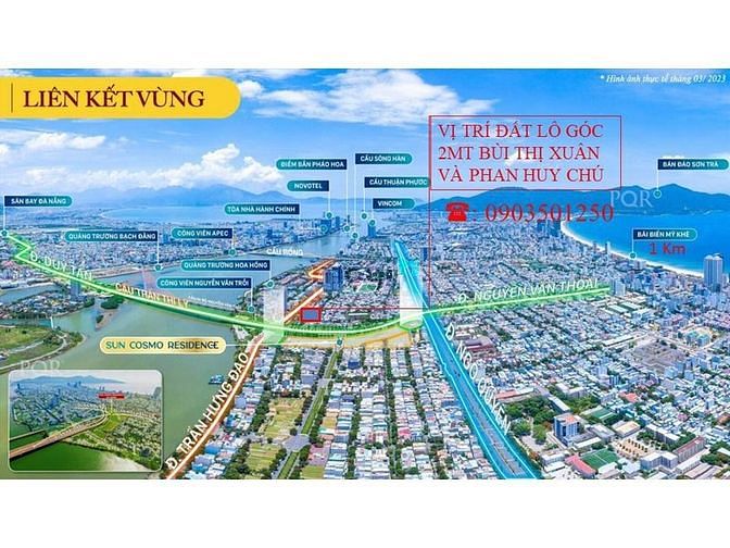 Hình ảnh 1 Lô Duy Nhất- Lô góc 2 MT Bùi Thị Xuân và Phan Huy Chú.