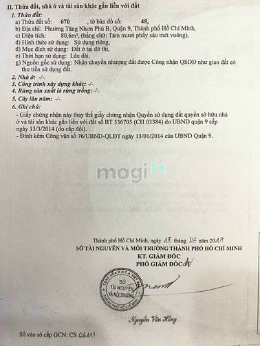 Hình ảnh Bán đất thổ cư hẻm số 261 đình phong phú P tăng nhơn phú B.Q9