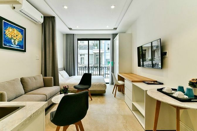 Hình ảnh Hệ Thống Căn Hộ Studio Ban Công Thoáng Mát Quận 1