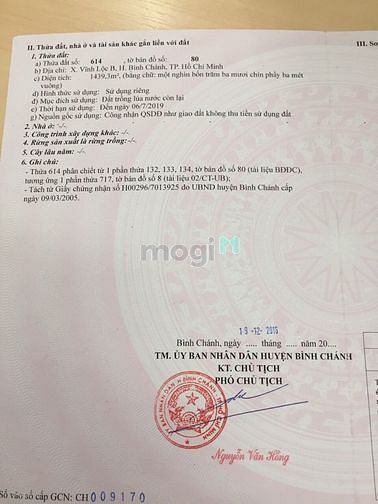 Hình ảnh Bán đất mặt tiền đường D6, gần UBND xã Vĩnh Lộc B, Tp.HCM