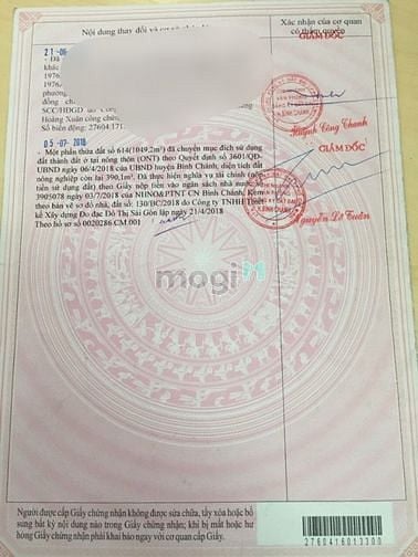 Hình ảnh Bán đất mặt tiền đường D6, gần UBND xã Vĩnh Lộc B, Tp.HCM