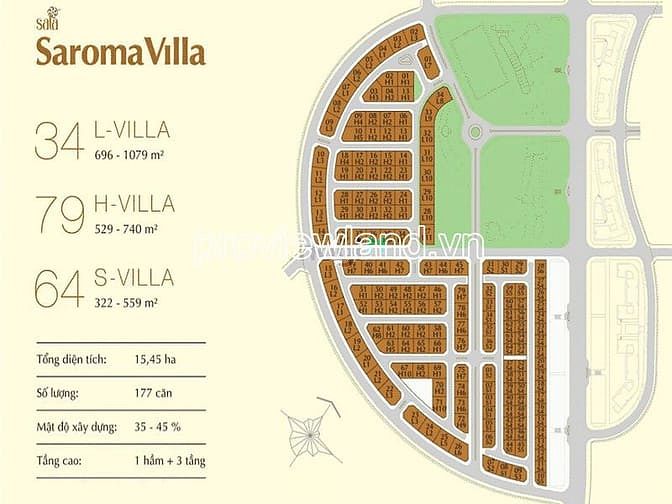 Hình ảnh Bán villa Sala Saroma Đại Quang Minh, 331m2 đất, 1 hầm + 4 tầng