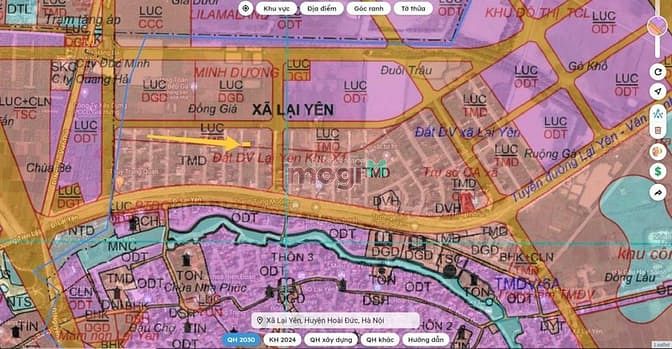 Hình ảnh Bán đất phân lô Lại Yên, oto vỉa hè 75m2, mt 5m giá 8xtr/m2.