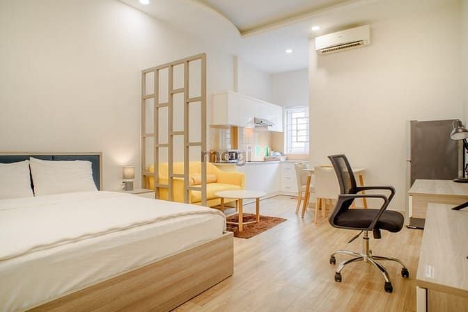 Hình ảnh 1PN_Full nội thất_Phòng  sạch sẽ thoáng mát