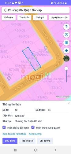 Hình ảnh Gò Vấp, Bán Lô đất Khu biệt thự Dương Quảng Hàm, Dt 6*20m