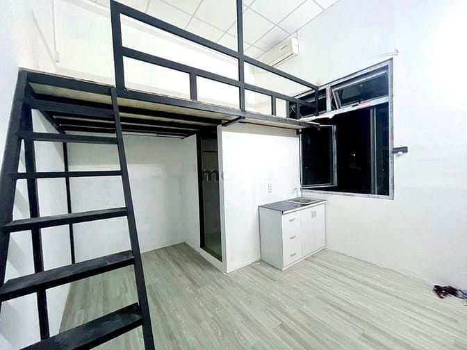 Hình ảnh phòng trọ gác , cửa sổ , full nội thất