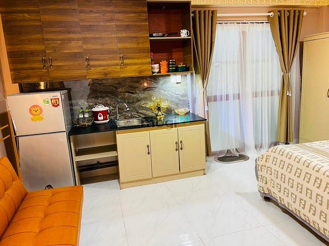 Hình ảnh Studio có ban  công+ full NT mới ngay Võ Văn Kiệt Quận 1