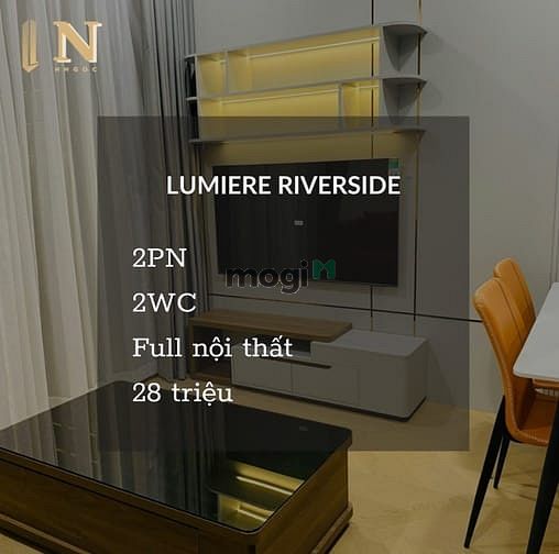 Hình ảnh Cho thuê 2PN Lumiere Riverside full nội thất đẹp chấn động