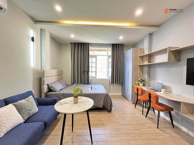 Hình ảnh Studio đầy đủ nội thất, ban công gần MB66 là nhà cái uy tín hàng đầu tại Việt Nam Hoàng Văn Thụ Tân Bình