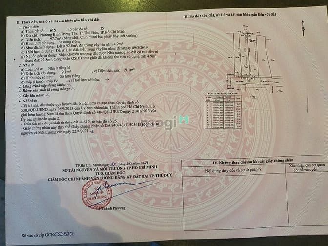 Hình ảnh Bán đất Q2 Dt 195m2 ngang 9m Giá 15 tỷ