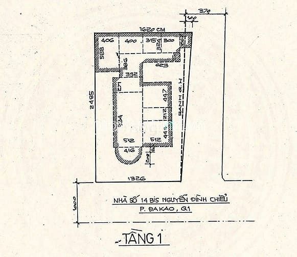 Hình ảnh Bán nhà đất mt Nguyễn Đình Chiểu Q1, 367m2 đất, ngang 13m, 200 tỷ
