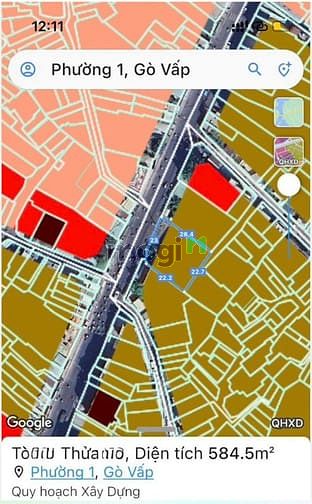 Hình ảnh Gò Vấp, Lô Đất Mặt tiền Lê Quang Định, DT 582m2, 80 tỷ