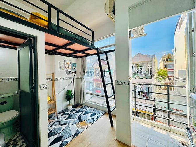 Hình ảnh Phòng trọ có máy lạnh, bancol siêu thoáng gần Aeon Bình Tân