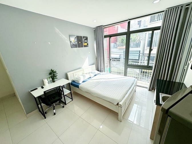 Hình ảnh Căn Hộ 30m2 Bancol Full NT, Hầm Xe, Thang Máy, Bảo vệ 24/7