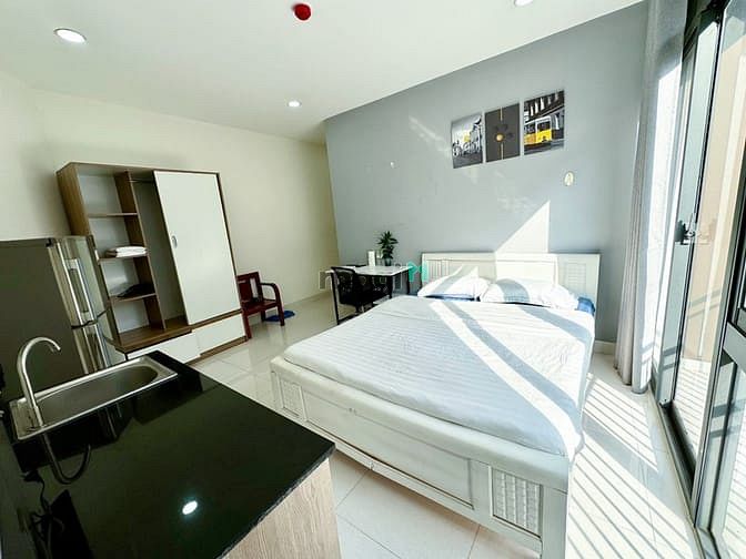 Hình ảnh Căn Hộ 30m2 Bancol Full NT, Hầm Xe, Thang Máy, Bảo vệ 24/7