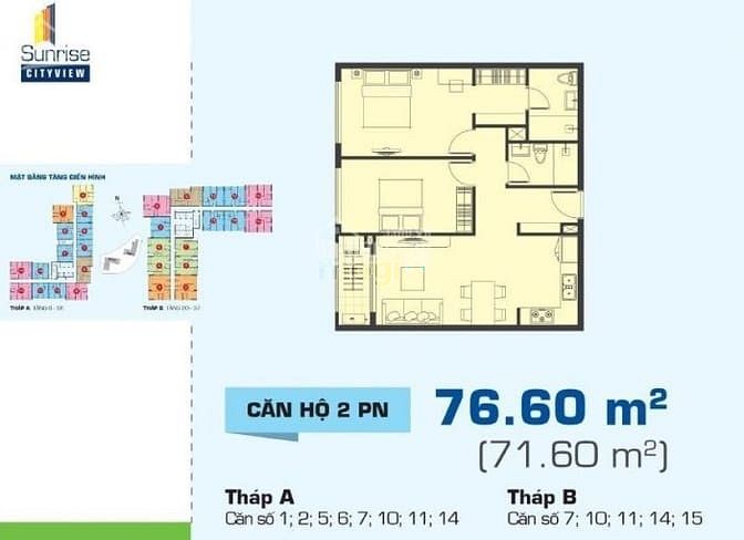 Hình ảnh Sunrise City View 2PN, 2WC 76M2, Nội Thất Cao Cấp, Gía chỉ 4.150
