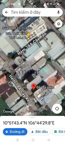 Hình ảnh Thủ Đức, Đất đường Cây Keo, Hẻm nhựa 6m, KDC dân trí, DT 4x14.3m
